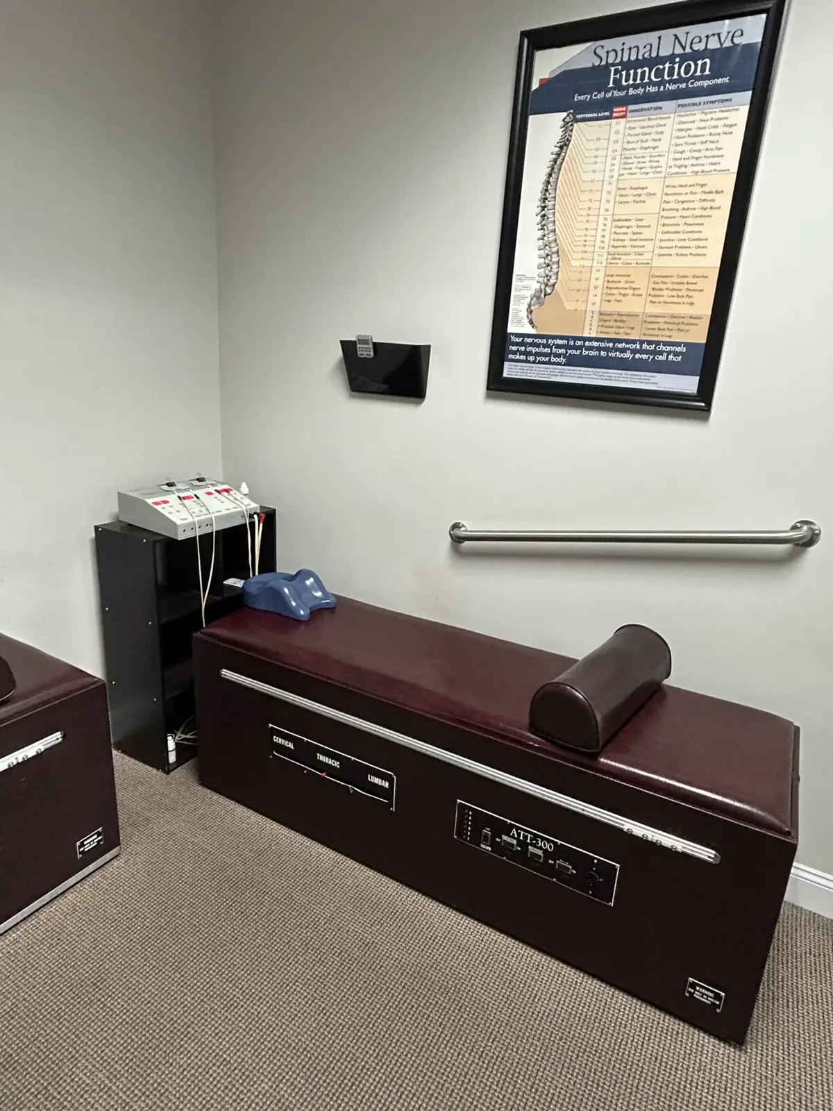 Inside Apple Wellness Chiropractic Center in Winchester, VA (treatment room)