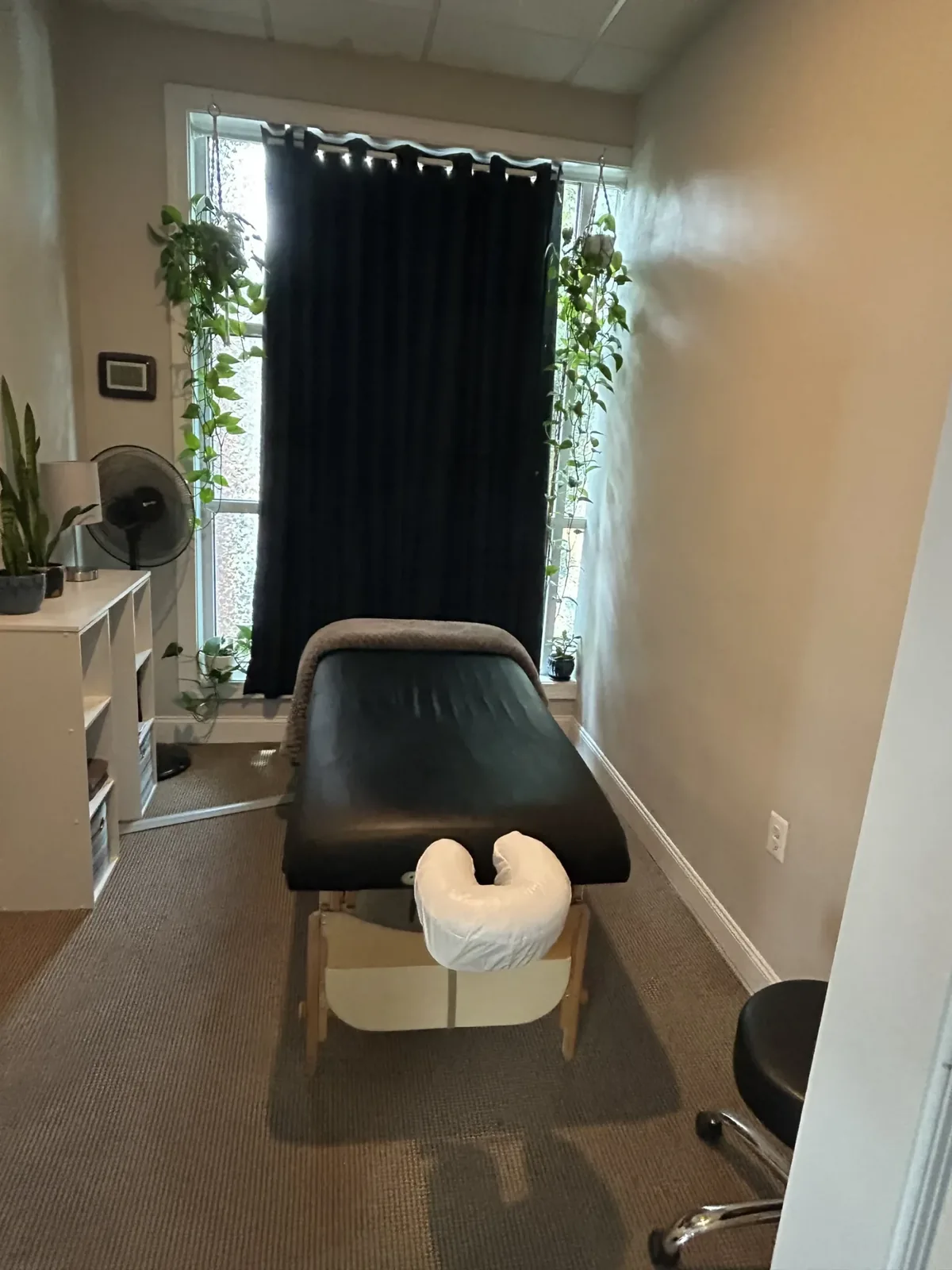 Inside Apple Wellness Chiropractic Center in Winchester, VA (adjusting room)